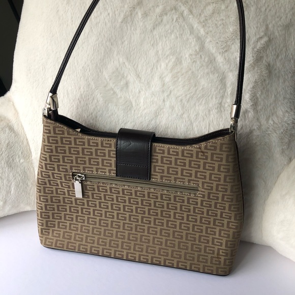 GUESS monogram brown shoulder bag - Picture 3 of 5